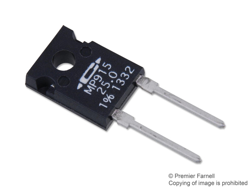 CADDOCK MP915-25.0-1% CURRENT SENSE RESISTOR, 25 OHM, 15W, 1%