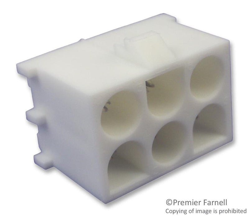 AMP - TE Connectivity 350711-1 350711-1 Pin Header Vertical Wire-to-Board 6.35 mm 2 Rows 6 Contacts Through Hole Straight