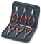 KNIPEX 00 20 16 7 Piece Electronics Pliers Set with 6 Pliers and One Precision Tweezer in a Hard Plastic Case