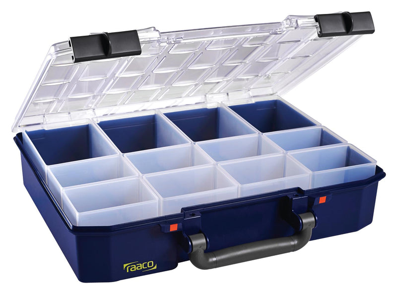 Raaco 144551 Storage Box Transparent Blue PC PP General Purpose 278 mm x 337 79 Carrylite Series
