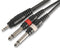 Pulse PLS00140 PLS00140 Audio / Video Cable Assembly 3.5mm Stereo Jack Plug 6.35mm (1/4") Mono x 2 3.9 ft