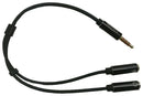 PRO Signal PS000239 Audio / Video Cable Assembly 3.5mm 4 Pole Jack Plug Stereo Socket x 2 9.9 &quot; 250 mm