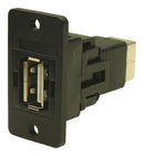 Cliff Electronic Components CP30609NX1 CP30609NX1 USB Adapter Type A Receptacle B 2.0 Slim Feedthrough