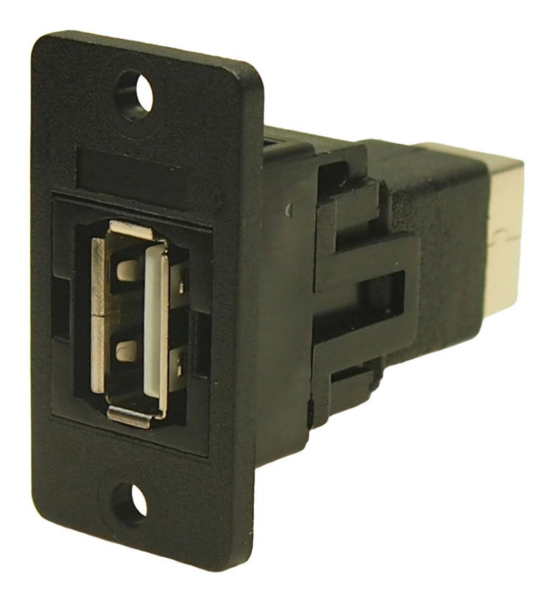 Cliff Electronic Components CP30609NX1 CP30609NX1 USB Adapter Type A Receptacle B 2.0 Slim Feedthrough