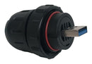 SWITCHCRAFT/CONXALL DCC-US3AT-180 Sealed USB 3.0 Type A Plug IP67/IP68