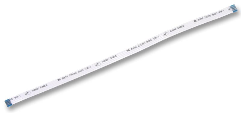 PRO Power PP001499 FFC / FPC Cable Flat Flex Jumper 8 Core 1.25 mm Same Sided Contacts 8.3 &quot; 210 White Blue