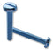 TR FASTENINGS M46 PSBRMCN100- Machine Screw, M4, Brass, 6 mm, Nickel, Pan Head Slotted