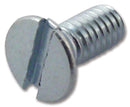 TR FASTENINGS M540 KSSTMCZ100- Machine Screw, M5, Steel, 40 mm, Bright Zinc, Flat / Countersunk Head Slotted