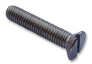 TR FASTENINGS M420 KSA2MCS100- Machine Screw, M4, Stainless Steel, 20 mm, Flat / Countersunk Head Slotted