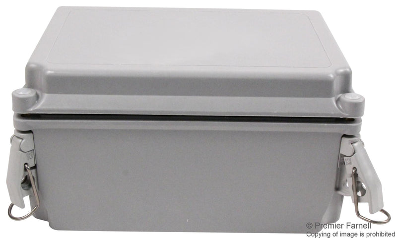HOFFMAN ENCLOSURES A864CHQRFG ENCLOSURE, JUNCTION BOX, FIBERGLASS GRAY