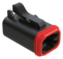 Amphenol SINE/TUCHEL AT06-4S-BLK Automotive Housing Plug 4POS 13A BLK