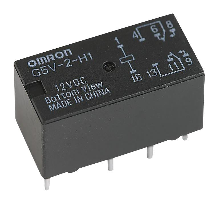 OMRON ELECTRONIC COMPONENTS G5V-2-H1 DC9 RELAY, SIGNAL, DPDT, 1A, 125VAC, TH