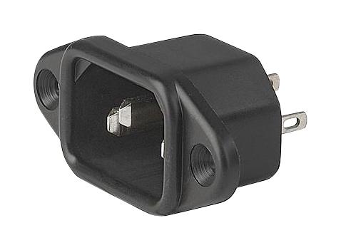 Schurter 6162.0159 Power Entry Connector 6061 Series Plug 250 VAC 10 A Panel Mount Quick Connect