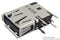 AMP - TE Connectivity 292336-1 292336-1 USB Connector Type A 2.0 Receptacle 4 Ways Through Hole Mount Right Angle