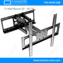Tanotis - Tanotis Imported Swivel Tilt Heavy Duty Dual Arm Full Motion TV Wall mount for LCD/LED Plasma TV's upto 32" to 55" inch for Flat Wall or Corner mounting with VESA upto 400 MM x 400 MM - 9