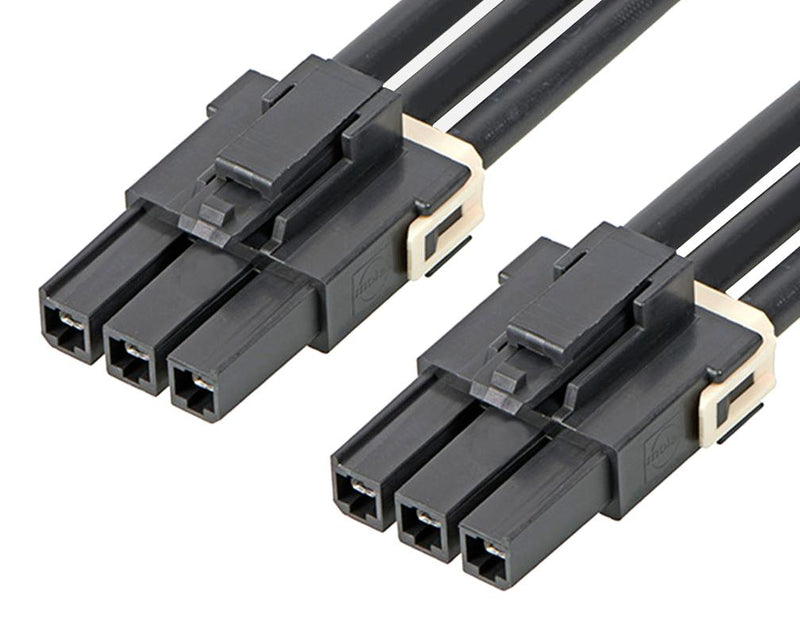 Molex 216400-1032 Cable Assembly Mega-Fit Receptacle to 3 Ways 5.7 mm 1 Row 300 11.8 "