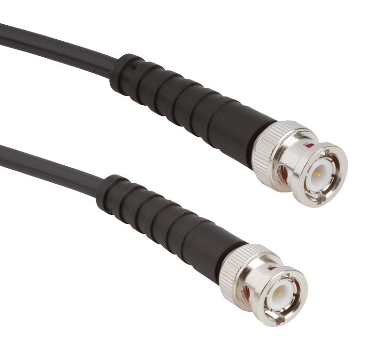 Amphenol RF 115101-19-24.00 115101-19-24.00 / Coaxial Cable Assembly BNC Plug to RG58/U 50 ohm 2 ft 610 mm Black