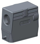 TE Connectivity T1319100220-000 T1319100220-000 Heavy Duty Connector Hood Side Entry Aluminium Alloy Body 1 Lever