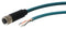 Bulgin PXPTPU12FBF08XCL020PU Sensor Cable Cat6a M12 Straight 8 Position Receptacle Free End 2 m 6.6 ft
