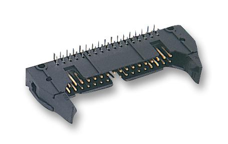 AMP - TE CONNECTIVITY 5499786-6 Wire-To-Board Connector, Right Angle, 2.54 mm, 26 Contacts, Header, AMP-LATCH Series, Through Hole