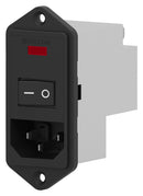 TE Connectivity 6609103-6 IEC Filter 250 VAC Medical 6 A Quick Connect