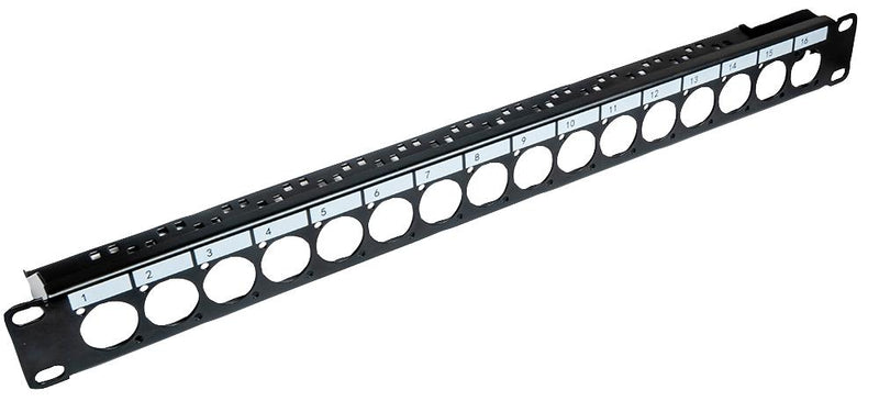 TUK FFDU16CM FFDU16CM Patch Panel w/ Cable Management Bar 16 Ports 1U FFDU16