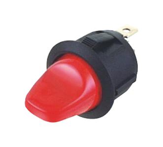 Multicomp PRO MP004563 Rocker Switch Spst 16 A/ 125 VAC 20 14 VDC Red Panel On-Off Quick Connect Dia 20.2 mm
