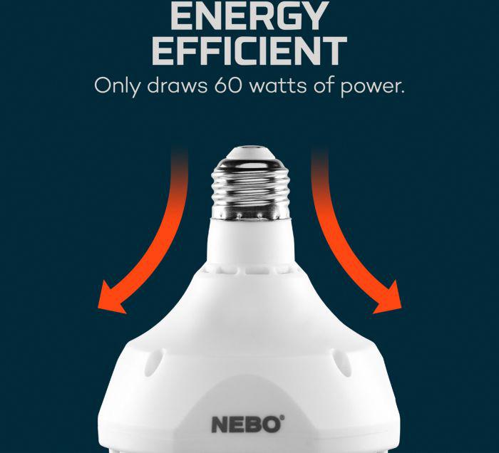 Nebo Sports NEB-ARE-0001 LED Lighting 60W 9000 Lumen Screw