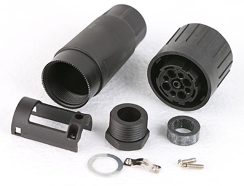AMPHENOL SINE/TUCHEL C016 10E017 0021 Circular Connector, Ecomate C016 Series, Nylon (Polyamide) Body