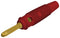 Hirschmann Test and Measurement 930727701 Banana Connector Plug Cable Mount 30 A 60 VDC Gold Plated Contacts Red