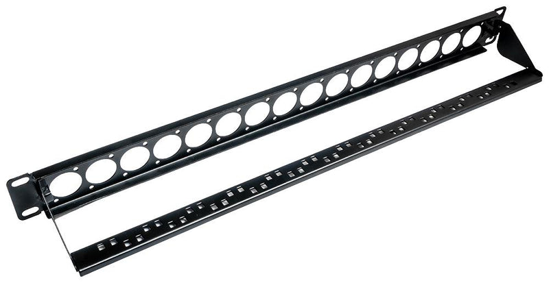 TUK FFDU16CM FFDU16CM Patch Panel w/ Cable Management Bar 16 Ports 1U FFDU16