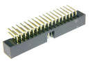 Multicomp PRO MP008648 Pin Header Wire-to-Board 2 mm Rows 34 Contacts Through Hole Right Angle MCP 2MM RA