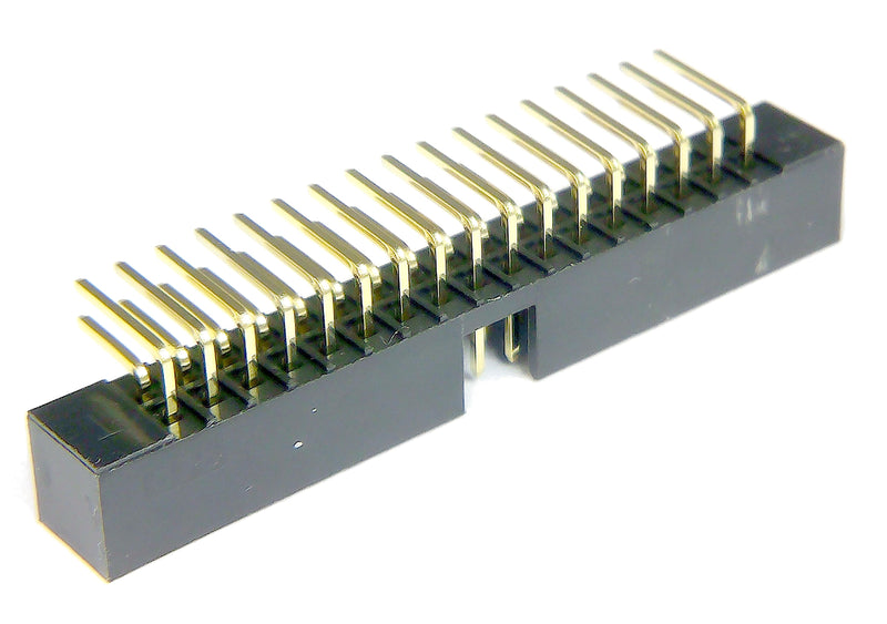 Multicomp PRO MP008648 Pin Header Wire-to-Board 2 mm Rows 34 Contacts Through Hole Right Angle MCP 2MM RA