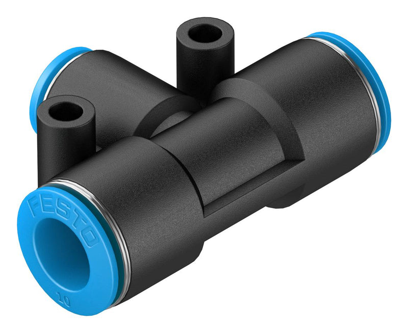 Festo QST-10-6 Pneumatic Fitting Push-In T-Fitting 14 bar 10 mm PBT (Polybutylene Terephthalate) QST