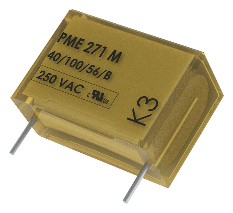 KEMET PME271M547MR30 Film Capacitor, 0.047 &micro;F, X2, PME271M Series, 275 V, Paper (MP)