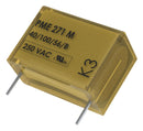 KEMET PME271MB6100MR30 Film Capacitor, 0.1 &micro;F, X2, PME271M Series, 275 V, Paper (MP)