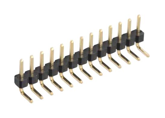 Harwin M22-2032005 Pin Header Right Angle Wire-to-Board 2 mm 1 Rows 20 Contacts Through Hole M22