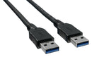 Qualtek Electronics 3023013-02M USB Cable 3.0 A PLUG-PLUG 2M BLK
