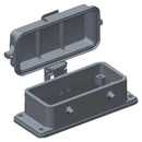 TE Connectivity T1430160000-000 T1430160000-000 Heavy Duty Connector Base Bulkhead Mount Aluminium Alloy Body 2 Lever H16B