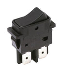 C &amp; K Components DF62J12S215PQA Rocker Switch Non Illuminated Dpst Off-On Black Panel 16 A