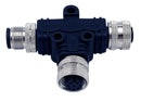 Norcomp T58-D04-FMFR001 T Splitter CON 4P M12 RCPT-4P PLUG/RCPT