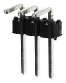 Molex 90121-0123 Pin Header Signal 2.54 mm 1 Rows 3 Contacts Through Hole Right Angle