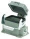 Multicomp PRO MP009359 Heavy Duty Connector Base Bulkhead Mount Side Entry Aluminium Body 1 Lever 6B