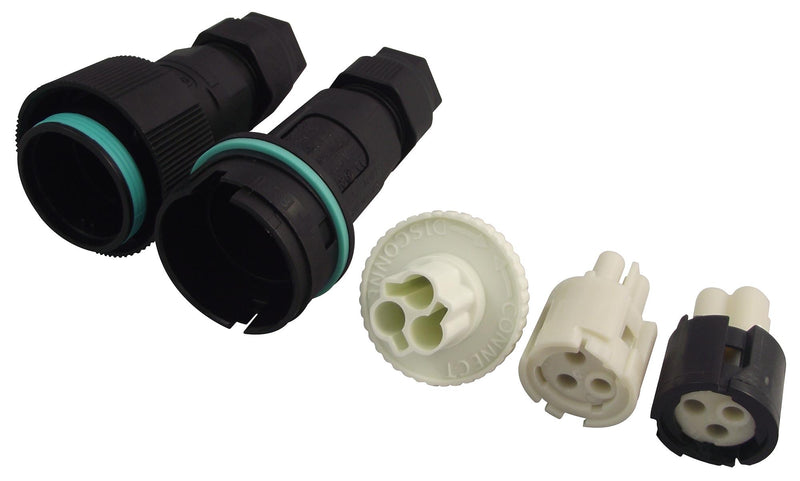 Hylec THB.405.3KIT Circular Connector TH405 Teeplug Series 3 Contacts Nylon 6.6 (Polyamide 6.6) Body