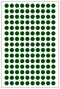Multicomp PRO MP010409 Label Round Self Adhesive 12 mm Paper Green