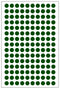 Multicomp PRO MP010409 Label Round Self Adhesive 12 mm Paper Green