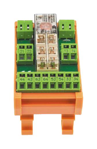 Schrack - TE Connectivity 3-1415042-1 3-1415042-1 Power Relay 5PST-NO SPST-NC 24 VDC 8 A SR6Z DIN Rail Non Latching