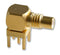 Radiall R112665000 RF / Coaxial Connector SMC Right Angle Jack Through Hole 50 ohm Brass