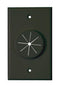 Midlite Products 1GBK-GR1 Single Gang Wireport Cable Pass Through Wall Plate With Grommet - Black