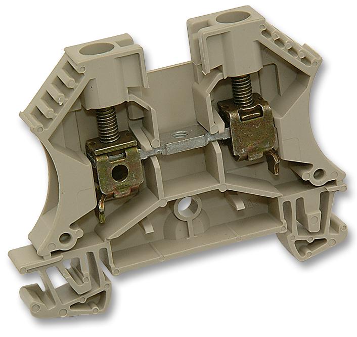 Weidmuller 102020 WDU6 102020 WDU6 DIN Rail Mount Terminal Block 2 Ways 22 AWG 8 6 mm&Acirc;&sup2; Screw 41 A